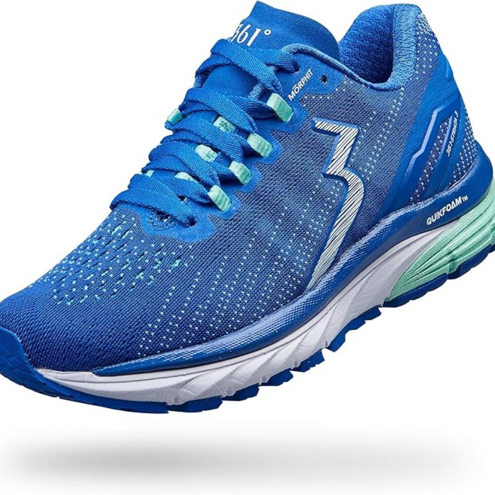 NWB 361° Women's Strata 3 Running Shoe, Dazzle/Glass Blue